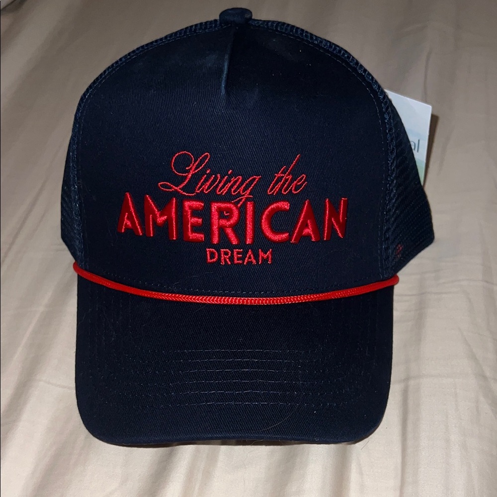 Navy and Red Trucker Hat
